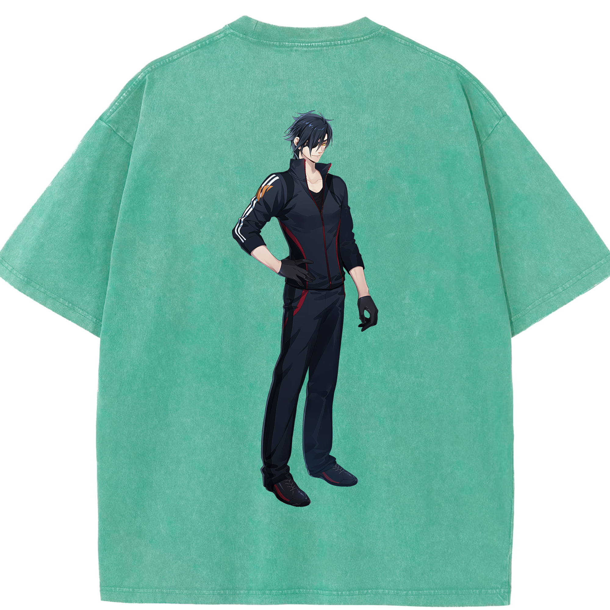 （画像用） 刀剣乱舞 Touken Ranbu 綿100% ヴィンテージ風 半袖Tシャツ（背面プリント）